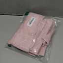 BGment Short Blackout Curtains 30 Inch Length for Small Windows - 34 x 30 inch Curtains Rod Pocket and Back Tab Thermal Insulated Room Darkening Curtains for Kitchen/Cafe Room, 2 Panels, Baby Pink