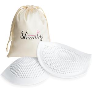Silicone Bra Inserts Push Up 32A, Bra Pads Inserts (White 36/38 B/C)