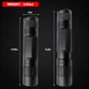 Red Light Flashlight, Zoomable Single Mode Red LED Flashlights for Astronomy, Aviation, Night Vision