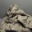 Full Duvet Cover Set - Little Brown Hearts Comforter Cover with Zipper Closure - 3 Pieces, Includes 1 Duvet Cover& 2 Pillow Shams, 100% Cotton Full Bedding Sets for Teen Girls (Full(80"90"))