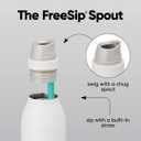 Owala FreeSip Twist Insulated Stainless Steel Water Bottle with Straw for Sports and Travel, BPA-Free, 24-oz, Fruit Punch