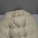 Rectangular Stool Cushion Set of 4, Soft Saddle Stool Cushions with Ties, Nonslip and Washable, Beige, 18 x 10.5 x 4 Inch