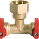 3/4" hose splitter 2 way water splitter male connectors allows you to run 2 hoses, hose quick connectors, hose spigot