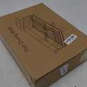 Dish Drying Rack for Kitchen Counter, Stainless Steel Drainer Anti Rust, Smart Drainage System Drainboard with Detachable Cutlery Holder, Handwash Dish Helper for Home, Apartment Space Saving (11"W x 15"L, Black)