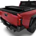 OEDRO Soft Tri-fold Truck Bed Tonneau Cover Compatible with Toyota Tacoma 2024 2025 2026 with 5ft Bed, with Track Rail System(Excl. Trail)