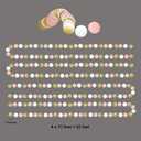 Cheerland Clearance Pink Gold Party Decorations Dot Garlands Circle Banner Streamer Backdrop Hanging Decor for Birthday Wedding Engagement Bridal Baby Shower Sweet 16 Mothers Day Party Supplies