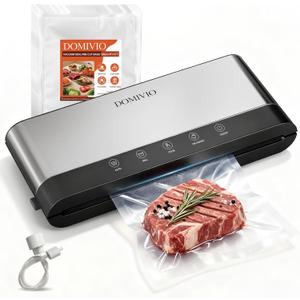 85Kpa Vacuum Sealer Machine for Food, 5-in-1 Food Saver with 20 BPA-Free Bags – Dry & Moist Modes, Compact Easy-to-Use Vacuum Sealer for Meal Prep (SJ2085)
