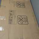 72" H Metal Outdoor Privacy Screen  Freestanding Rustproof Louvered Fence Panel for Patio, Garden, Balcony, AC Unit Cover, Trash Can, Modern Decorative Divider