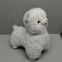 Alpaca Plush Toy, 13.7""/35cm Stuffed Animal Alpaca Doll Plushie Hug Pillow Soft Fluffy Cushion Super Christmas Valentine Gift, Birthday, White