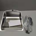 Yangbaga Dust Pans with Long Handle - 35Heavy Duty Metal Upright Stand Up Dustpan - Long Handled Stand Up Dustpans - Best Dustpans for Home/Lobby/Shop/Garage/Yard