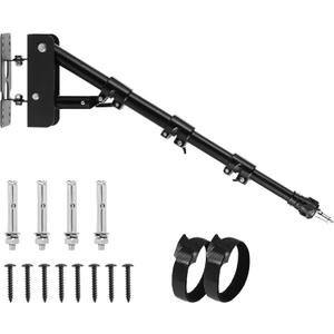 Meking Ring Light Wall Mount Boom Arm 39.37inch/100cm, for Strobe Light, Photography, Softbox, Reflector, Support 180 Degree Rotation