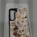 Petitian for Samsung Galaxy S23 Plus Case with Wallet - Women Girls Cute Girly Aesthetic Unique Design Leather Credit Card Holder Cardholder Stand Wristband for S23 Plus, Vin Flower