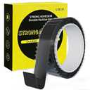 LMJIA Clear Nano Double Sided Tape, Heavy Duty Mounting Tape Holds 15 lbs, Wavy Edge Easy Peel, Removable & Waterproof Adhesive, No Residue Wall Tape for Home Office Car Outdoor Decor33 FT