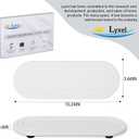 2PCS Water Absorbing Stone Tray, Fast Drying Diatomite Stone Sink Tray, Water Absorbent Diatomite Coasters, Stones Soap Trays for Kitchen Sink, Bathroom Counter Hand Soap Dish & Holders