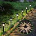 MAGGIFT 12 Pack Solar Pathway Lights Outdoor Solar Garden Lights for Patio, Yard, Driveway