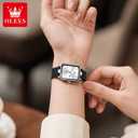 OLEVS Watch for Women Silicone Band Waterproof Luminous Wristwatch Minimalist Fashion