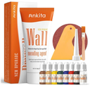 Spackle Wall Repair Kit(Color Match), Drywall Repair Filler for Wall Hole, Exterior Wall Putty for Filling Holes, Wall Mending Agent with Scraper, Easy Patch Paste Solution to Fill Wall Dent & Scratch