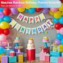 2 x Happy Birthday BannerPreStrung Burlap 9ft Birthday Decorations & Reusable Birthday Sign for Men, Women & Kids | Party Supplies Backdrop (Colorful)