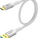 SUNGUY 10Gbps Android Auto USB C Cable, 1.5FT 3A USB 3.1 Gen 2 Fast Charge & Data Transfer USB C CarPlay Cable for iPhone 17 16 15 Pro Max, Galaxy S24 S23 S22 Ultra, SSD (White)