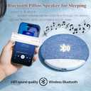 X3Pro Under Pillow Speakers for Sleeping, Ultra-Thin Bluetooth Pillow Speaker for Side Sleepers, Wireless Sleep Speaker with Auto-Off Timer, Small Bluetooth Speaker for Insomnia Relaxation