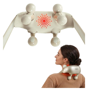 SKG H7 Ultra Cordless Neck Massager for Pain Relief Deep Tissue, Fathers Day Dad Gifts Adjustable Shiatsu Neck and Shoulder Massager with Heat for Strain Relief, for Home Office Travel, FSA Eligible | Birthday Gifts, Shiatsu Shoulder Massager with Red Light and Kneading, Massage Tools for Neck Relaxation, FSA / HSA Eligible