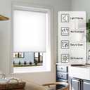 LazBlinds No Tools No Drill Cordless Roller Shades, Light Filtering Roller Blinds for Windows, Thermal Insulated UV Protection Roll Up Window Blinds and Shases, 31'' W x 72'' H, White