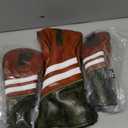Craftsman Golf Club Head Covers 3pcs or 1pc Classic Brown Golf Headcovers Set Golf Club Headcovers for Driver Fairway Utility/Hybrid Woods Headcovers