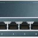 TP-Link 8 Port Gigabit Ethernet Network Switch - Ethernet Splitter | Plug & Play | Fanless | Sturdy Metal w/ Shielded Ports | Traffic Optimization | Unmanaged | Lifetime Protection (TL-SG108)