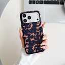 Compatible with iPhone 17 Pro Max Case Cute Tortoise Shell Pattern Brown Leopard Phone Case for Women Girls,Shockproof TPU and Hard PC Protective Cover-Brown Tortoise Shell 2