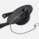 Toilet Bowl 3" Flapper w/Stainless Steel Chain-Stops Running Toilets