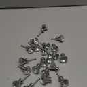 YourGift 16 Pack Drawer Knobs Diamond Shaped Crystal Glass 30mm Cabinet Knobs Pull Handles (Silver)