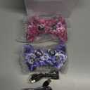 Wireless Controller for PS-3 Motion Sense Double Vibration Upgraded Gaming Remote for Play 3 with Charging Cord (Blue+Purple) (Blue and Pruple)