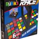 Rubiks Cube, Rubik's Race, Ace Edition, Classic Fast-Paced Puzzle Strategy Sequence Board Game, Problem-Solving Brain Teaser, Color-Matching Game, 2 Players, for Adults, Teens, Kids Ages 7 & Up