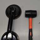 Rubber Mallet & Suction Cup Floor Gap Repair Tool Kit for Laminate, Floating Wood Floors - DIY Gap Fixing (BLACK)