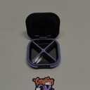 Small Pill Case, Travel Pill Organizer, Small Pill Box, Pill Container for Purse 4 Compartments, Daily Compact Travel Medicine Holder for Vitamins Medication (Black)