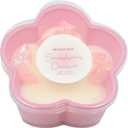 12.5oz Strawberry Daiquiri Scented Candle with Crystals Inside, Flower-Shaped Cute Glass Candle Gift, 45 Hour Burn Time, Pink Gifts Candles for Women, Valentine Candles, Best Friend Candle