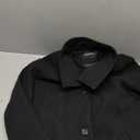 Chartou Black Size small, wool-blend jacket featuring a wide collar and front button closure