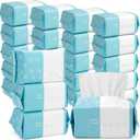 Riakrum 24 Pack Disposable Towelettes Face Towel Bulk Cotton Face Tissues Soft Facial Tissue Dry Wet Use for Sensitive Skin Care Makeup Removing Surface Cleaning (2400 Counts)