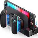 Switch 2 Charging Dock Stand, for Nintendo 2 Joy-Con Controllers and Switch 2 Storage Stand, 4 in 1 Fast Charger Station