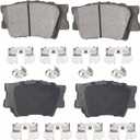 Rear Ceramic Brake Pads Set Fit for Toyota Camry 2007-2023 Avalon 2008-2018 RAV4 2011-2018 Lexus ES300h 2013-2018 -4pcs