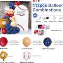 Baseball Balloon Arch Garland,112 Pcs Rookie of The Year 1st Birthday Decorations Balloon Garland Kit for Sports Balloons Theme Party Outdoor Sports Celebration Christmas Day Decoration
