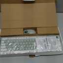 Wireless Keyboard and Mouse Combo, FullSized Wireless Keyboard and Adjustable DPI Mouse, 2.4GHz USB Receiver, Silent Keyboard and Mouse for PC, Windows, MAC, Desktop, Laptop (Avocado Green)