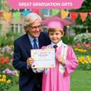 Kindergarten graduation cap and gown with 2026 Tassel, Certificate for Toddler Children, Small