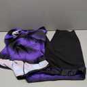 LALAGEN Womens 2026 Plus Size Tankini Swimsuits Rash Guard Capris Athletic Two Piece Swimwear Bathing Suits for Women (Large, Purple)