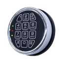 Electronic Gun Safe Lock Replacement Keypad with Solenoid Lock - Silver