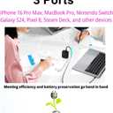 USB C Charger 65W, 3 Ports GaN Fast Charger Block, Compact Foldable Wall Charger with USB-C Cable for iPhone 16 Pro Max, iPad, MacBook Pro/Air,Galaxy S24,Dell XPS 13,Pixel 8 and More (White)