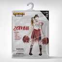 Spooktacular Creations Zombie Halloween Cheerleader Costume, Girls Scary Cheerless Costume, Kids Dead Cheerleading Outfit for Halloween Role Play Themed Parties, Red White, S