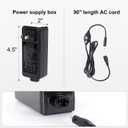 Richmat Adjustable Bed replacment Parts, Adapter with 2 Prong Plug & Female 01-Pin, 7.5 ft Power Cord with Male 01-Pin & 4 Pin