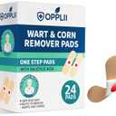2 x Wart Remover Pads with Salicylic Acid, Medicated Adhesive Patches for Common and Plantar Warts, Corn Removal Pads for Feet and Hands, 24 Count