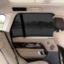 Autopect Side Window Sunshade Sock Screen-Shade (Pack of 2) Block Sun Rays to Keep Car Interior Cool and Comfortable Elasticized Universal Fit Mesh Sun Shade for Car, Truck, SUV, Van